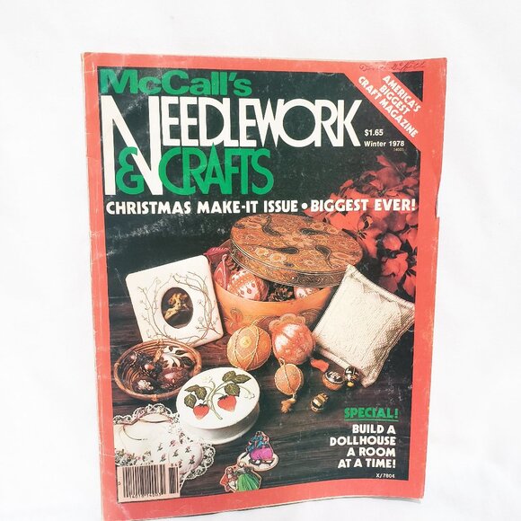 McCall's Needlework Crafts Magazine Winter 1978 Christmas Issue Dollhouse Baby - Picture 1 of 12